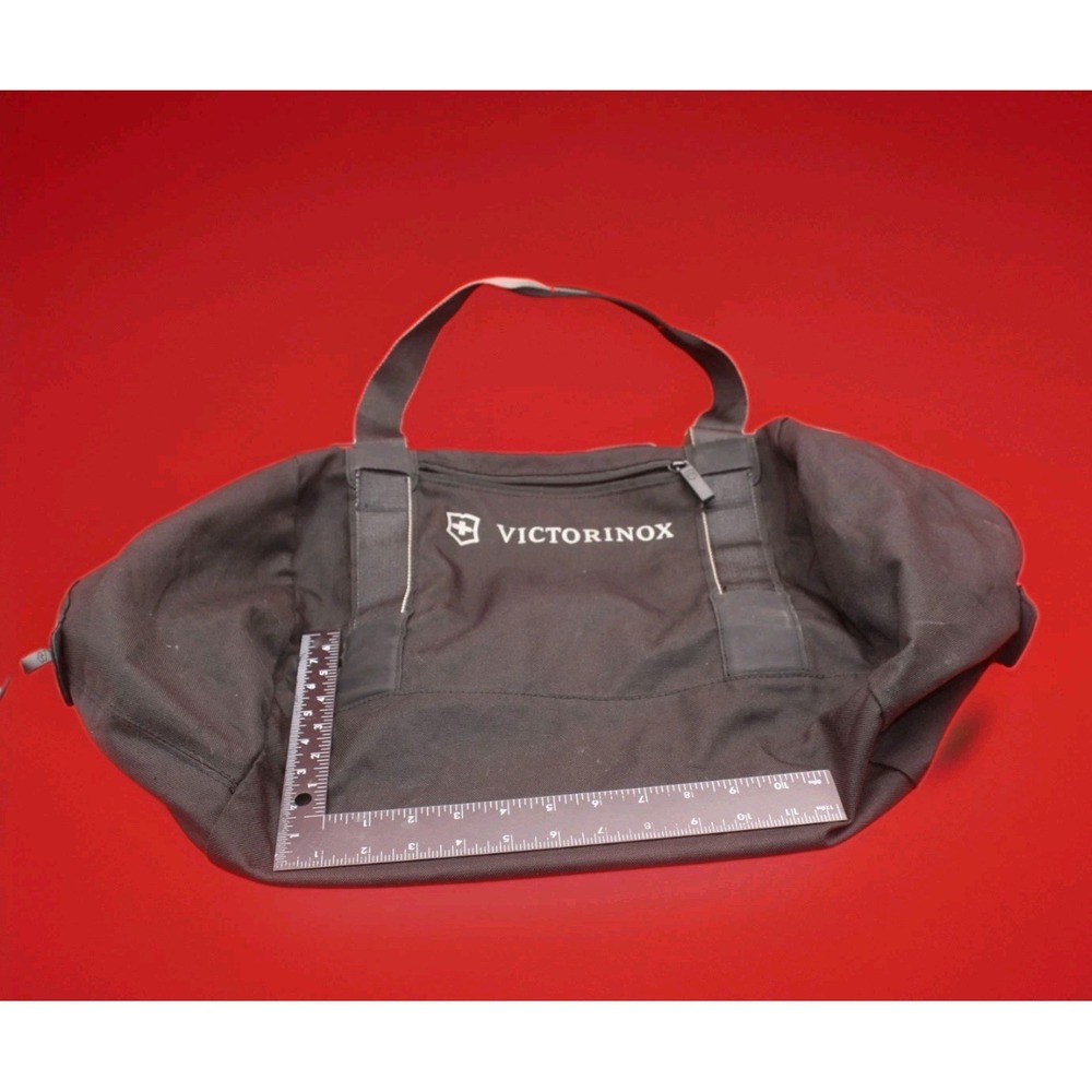Victorinox Swiss Army Black Nylon Pouch Duffle Travel Bag No Shoulder Strap
